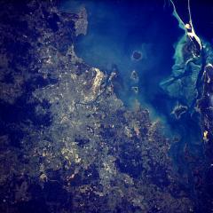 Satellite image of Brisbane, Queensland